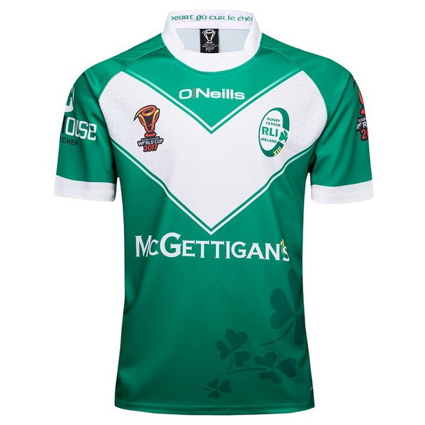 Maillot Rugby Irlande O'Neills RLWC Domicile 2017 2018 Vert